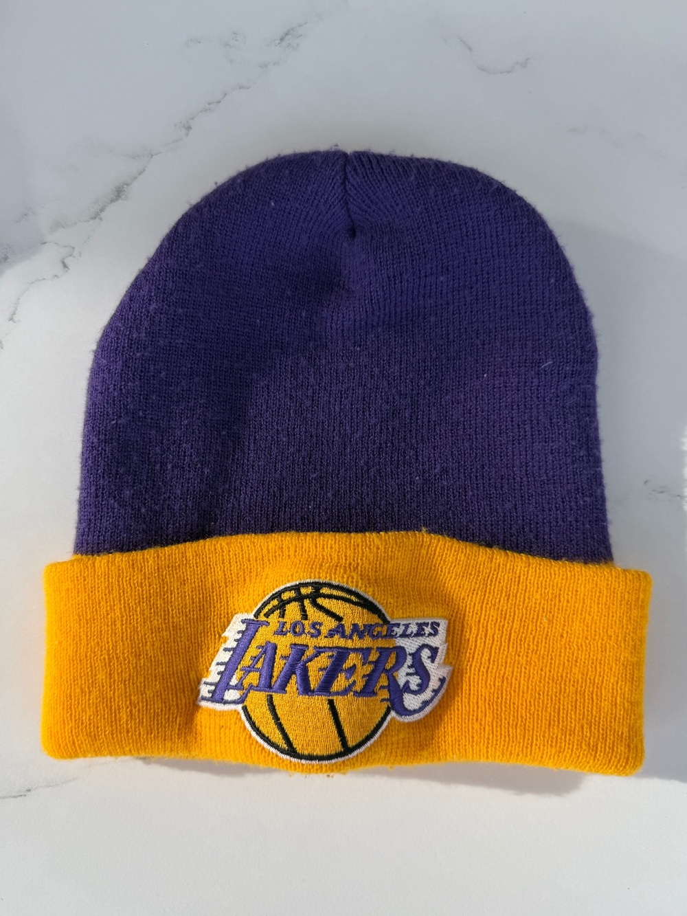 Los Angeles Lakers Purple & Gold Beanie
